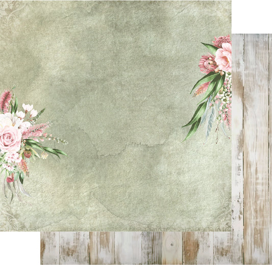 Uniquely Creative 12x12 Double Sided Paper - Peonies & Proteas- Grace & Beauty