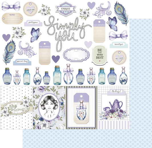 Uniquely Creative 12x12 Double Sided Paper - Wisteria Lane - Simply You