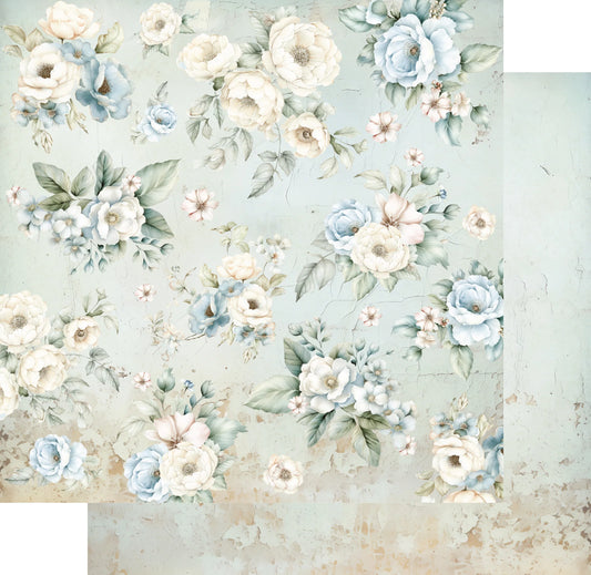Uniquely Creative 12x12 Double Sided Paper - Vintage Chronicles- Antique Rose