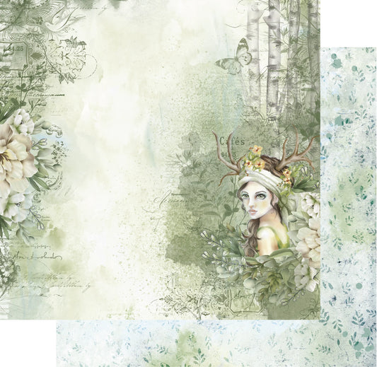 Uniquely Creative 12x12 Double Sided Paper - Enchanted Forest- Fairytale