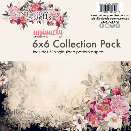 Uniquely Creative 6x6 Paper Pack - Vintage Walls
