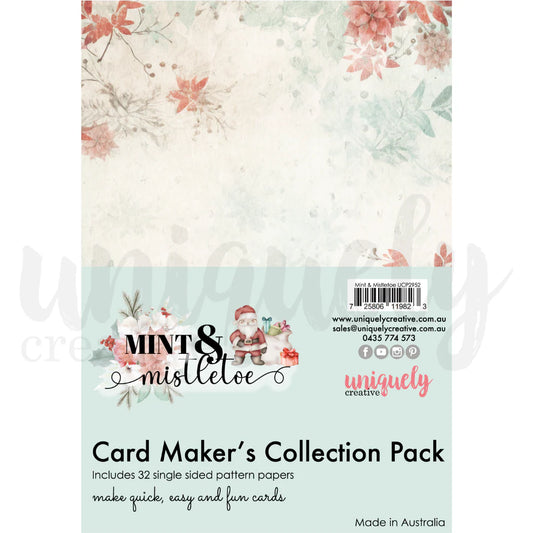 Uniquely Creative Card Makers Collection Pack A5- Mint & Mistletoe