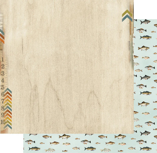 Uniquely Creative 12x12 Double Sided Paper- Field Notes- Longitudes