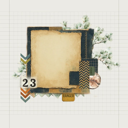 Uniquely Creative 12x12 Double Sided Paper - Field Notes- Trek & Trail