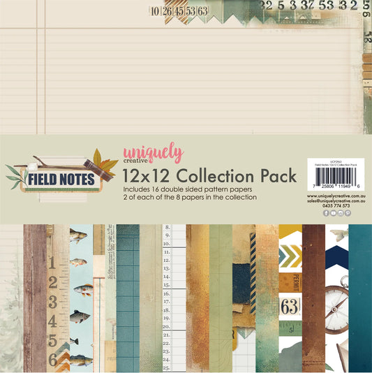 Uniquely Creative 12x12 Double Sided Paper Pack- Field Notes