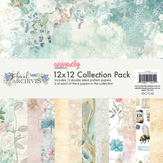Uniquely Creative 12x12 Double Sided Paper Pack - Floral Archives