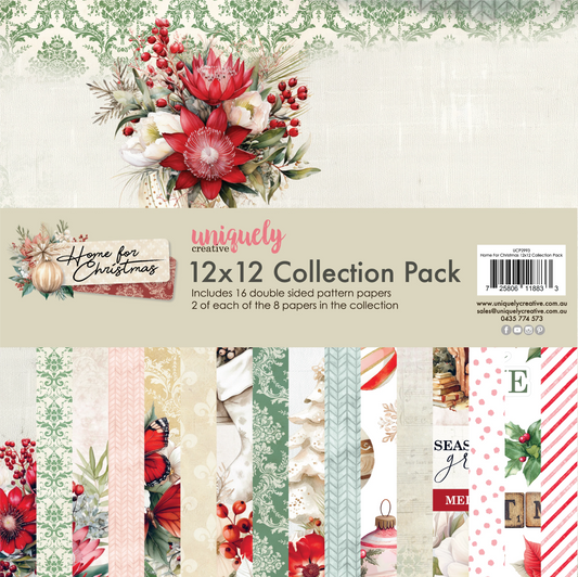 Uniquely Creative 12x12 Double Sided Paper Pack- Home For Christmas