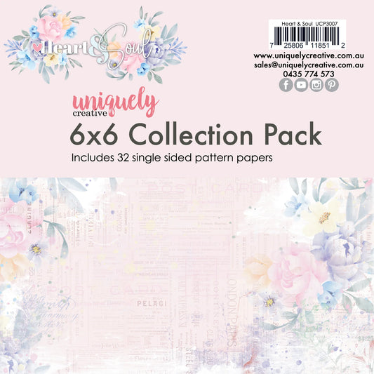 Uniquely Creative 6x6 Single Sided Paper Pad - Heart & Soul