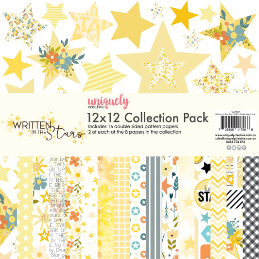 Uniquely Creative 12x12 Double Sided Paper Pack- Written in the Stars