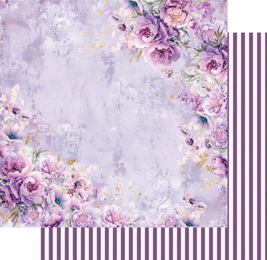 Uniquely Creative 12x12 Double Sided Paper - Ultraviolet Delight- Pretty Purples