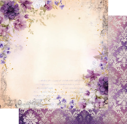 Uniquely Creative 12x12 Double Sided Paper- Ultraviolet Delight - Very Violet