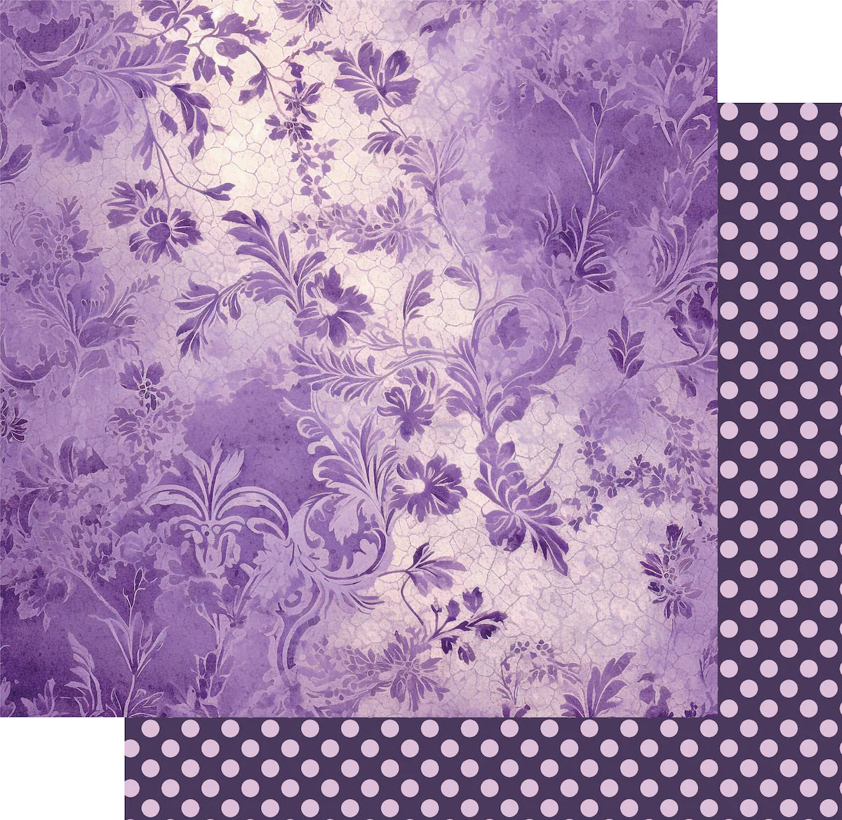 Uniquely Creative 12x12 Double Sided Paper - Ultraviolet Delight - Magical Mauve