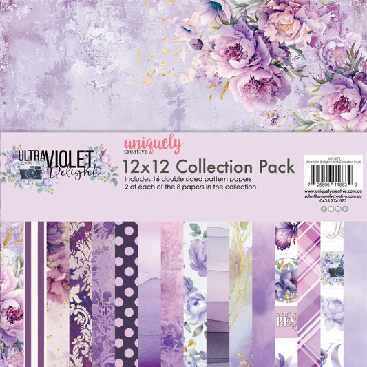 Uniquely Creative 12x12 Double Sided Paper Pack - Ultraviolet Delight