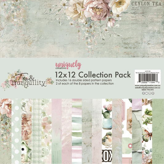 Uniquely Creative 12x12 Double Sided Paper Pack - Tea & Tranquility