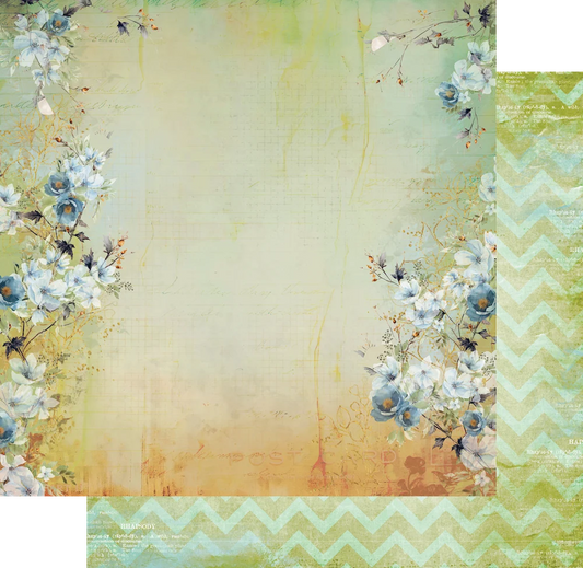Uniquely Creative 12x12 Double Sided Paper - Delighted Curiosities- Pressed Botanicals