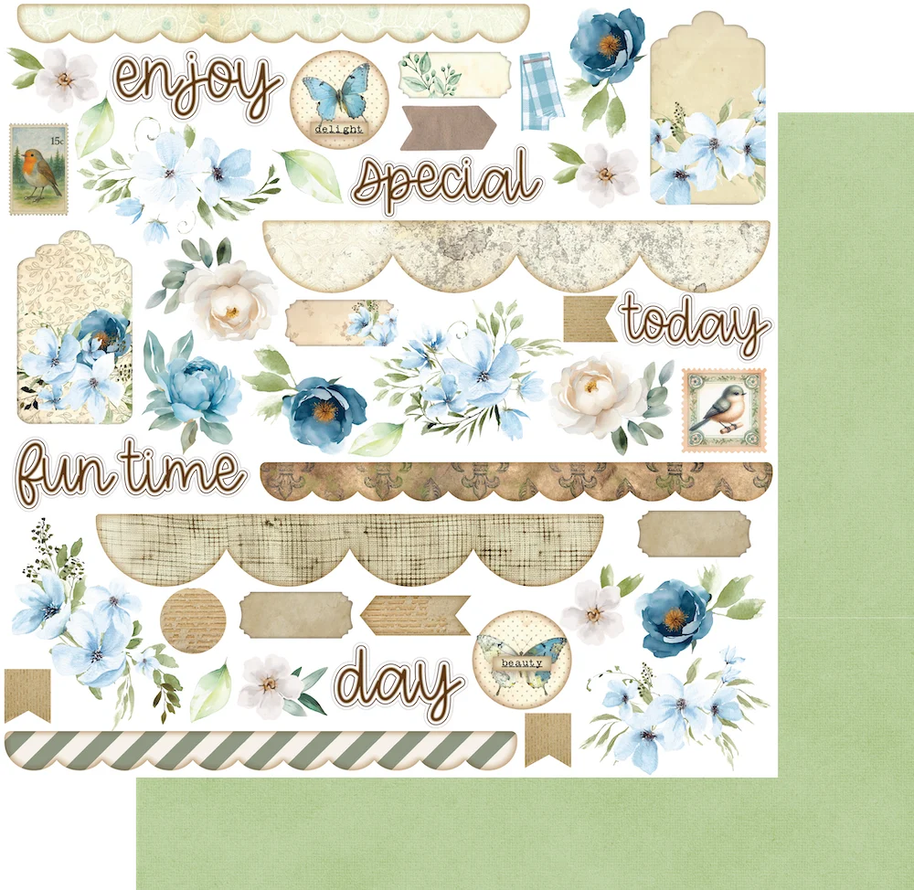 Uniquely Creative 12x12 Double Sided Paper- Delighted Curiosities- Curiosity Cabinet