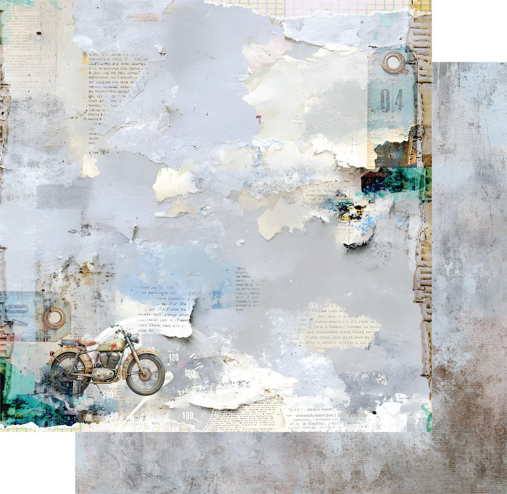 Uniquely Creative 12x12 Double Sided Paper- Wings & Wheels- Open Roads