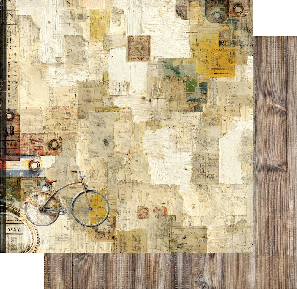 Uniquely Creative 12x12 Double Sided Paper- Wings & Wheels- Ride On