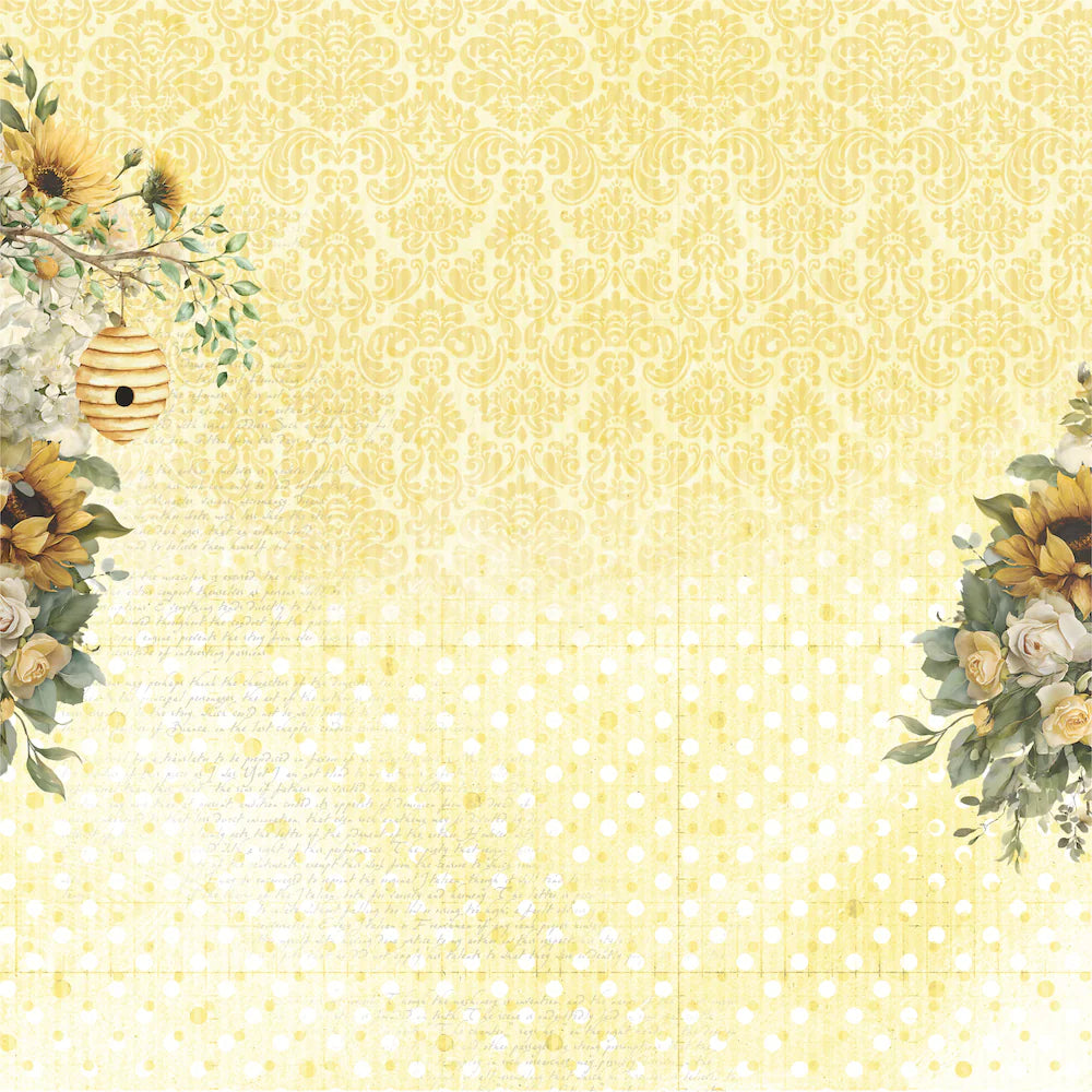 Uniquely Creative 12x12 Double Sided Paper- Sweet as Honey- A Little Lovely
