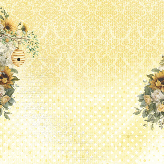 Uniquely Creative 12x12 Double Sided Paper- Sweet as Honey- A Little Lovely
