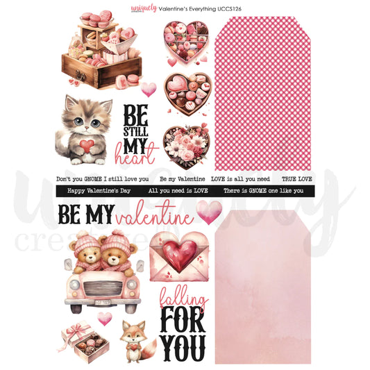 Uniquely Creative Cut-a-Part Sheet - Valentine's Gnomes