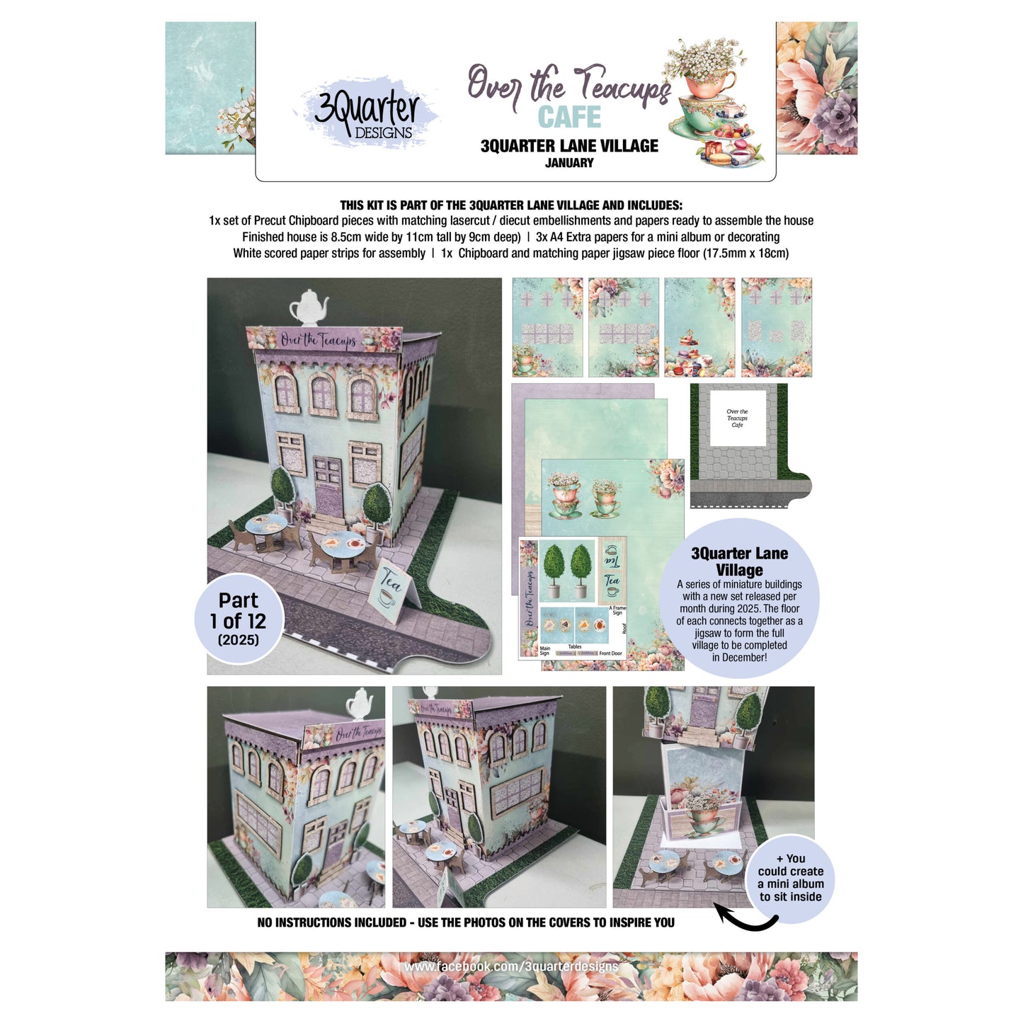 3Quarter Designs- 3 Quarter Lane Village - Over the Teacups