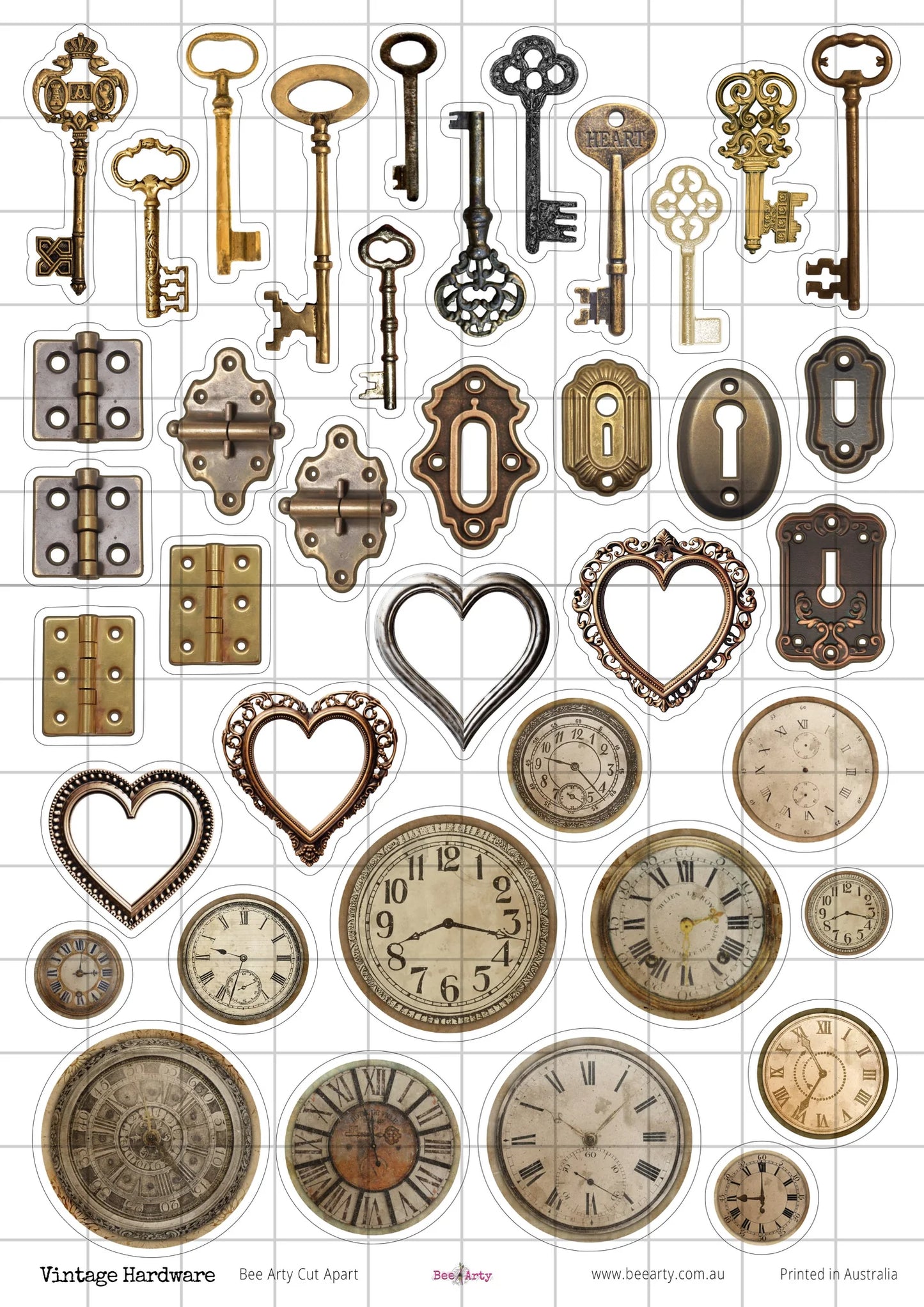 Bee Arty Cut Apart Sheet - Vintage Hardware