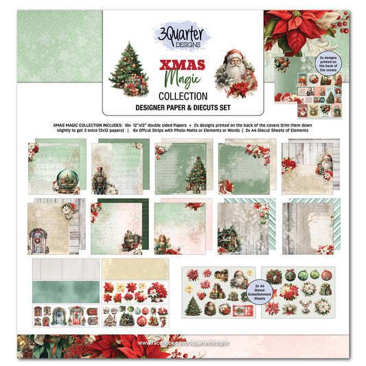 3Quarter Designs Paper & Chipboard Collections - Xmas Magic