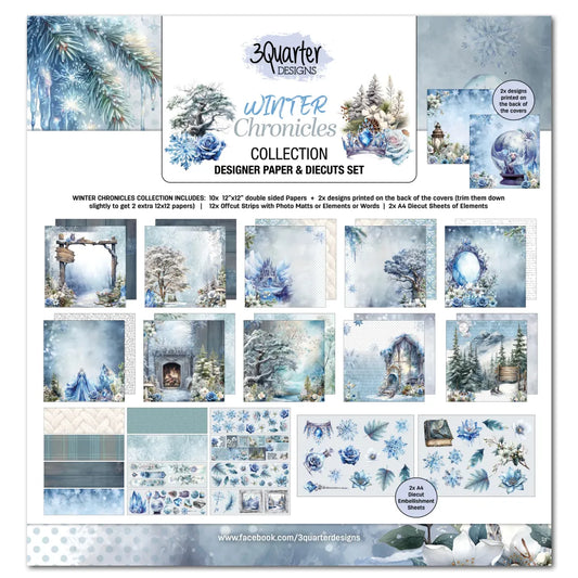 3Quarter Designs Designer Paper and Diecuts Set - Winter Chronicles