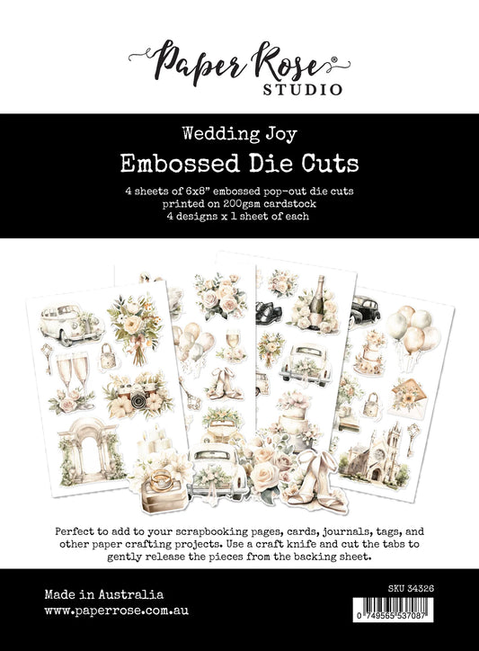Paper Rose Studio Embossed Die Cuts- Wedding Joy