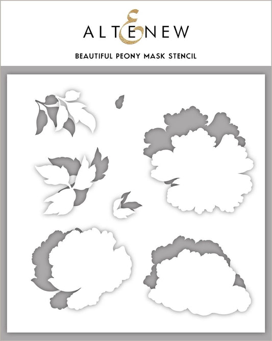 Altenew 6x6 Stencil - Beautiful Peony Mask Stencil