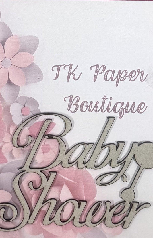 TK Paper Boutique Laser Chipboard - Baby Shower