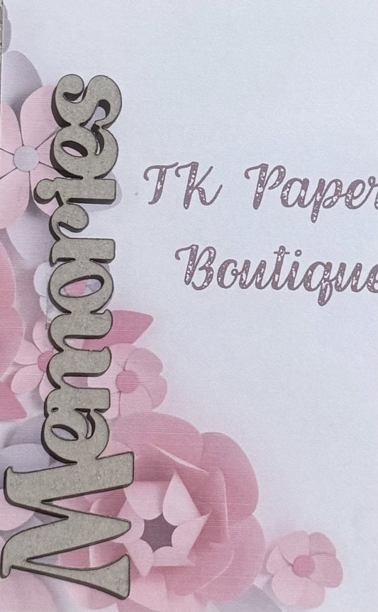 TK Paper Boutique Laser Chipboard Piece - Memories