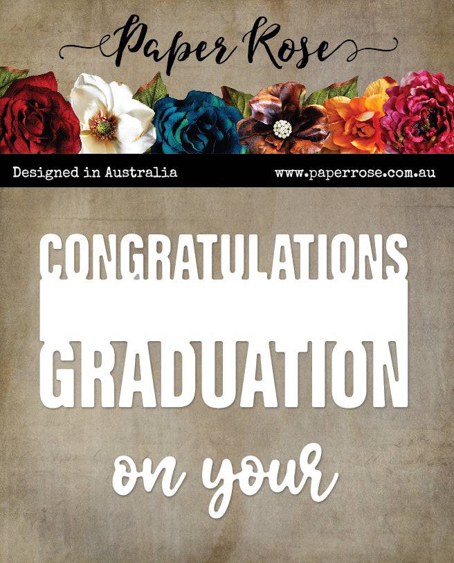 Paper Rose Studio Metal Dies- Congratulations on your Anniversary