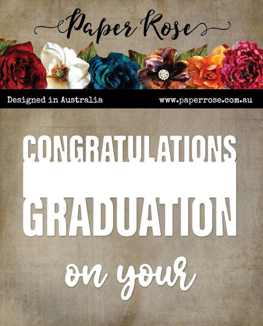 Paper Rose Studio Metal Dies- Congratulations on your Anniversary