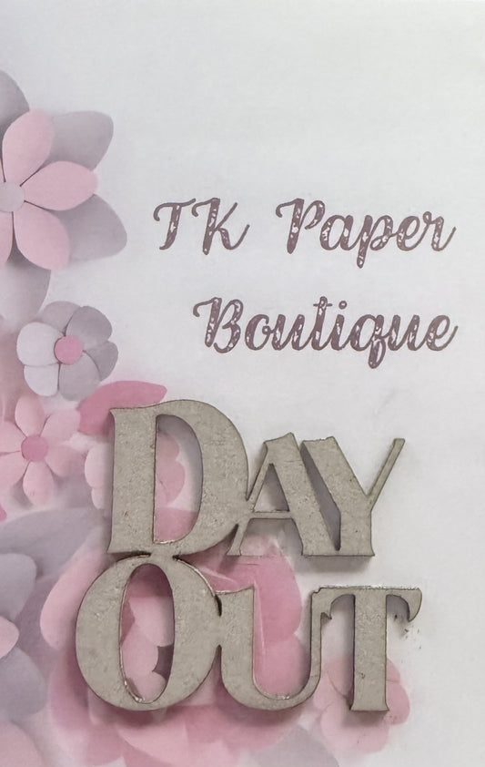 TK Paper Boutique Laser Chipboard Piece - Day Out