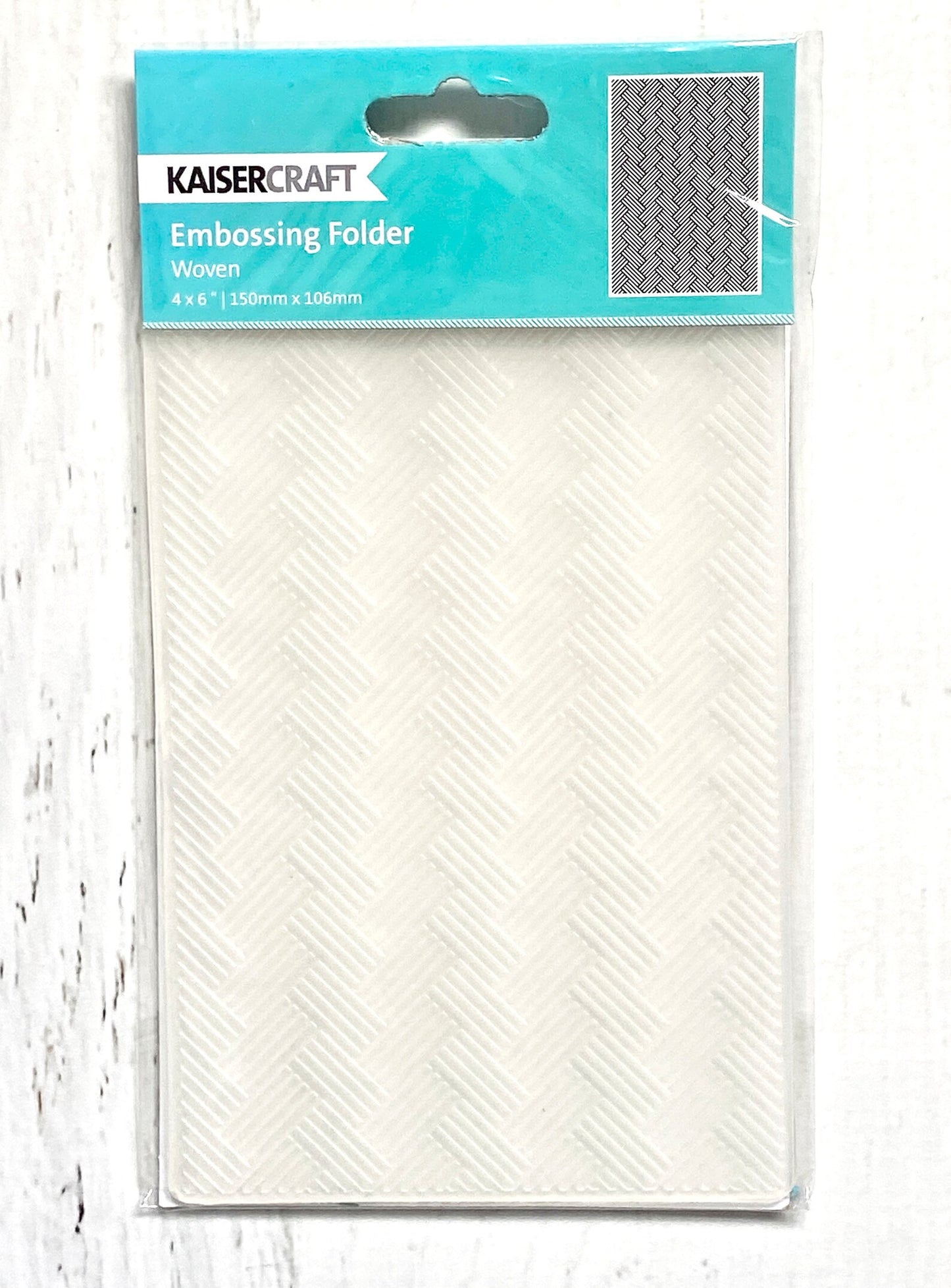 Kaisercraft 4x6 Embossing Folder - Checker Plate