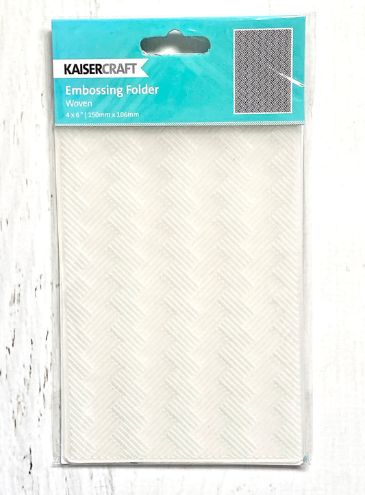 Kaisercraft 4x6 Embossing Folder - Checker Plate