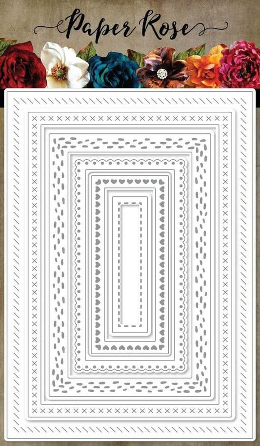 Paper Rose Studio Metal Die- Lots of Rectangles 2.0