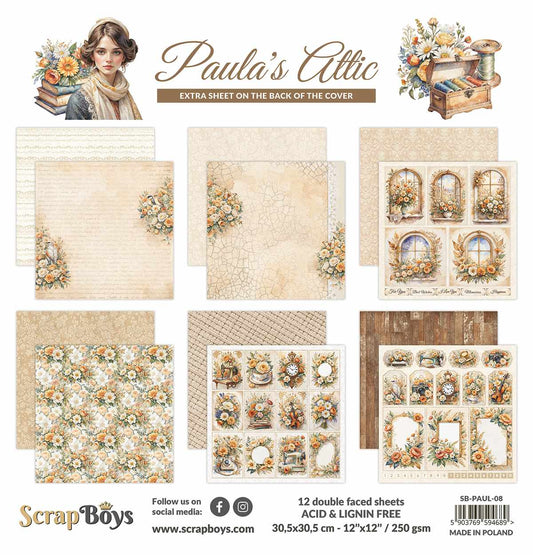 ScrapBoys 12x12 Double Sided Paper Pack - Paula's Attic