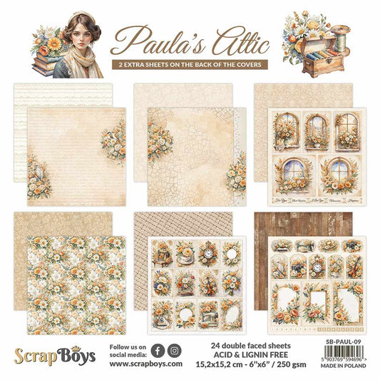 ScrapBoys 6x6 Double Sided Paper Pad - Paula's Attic
