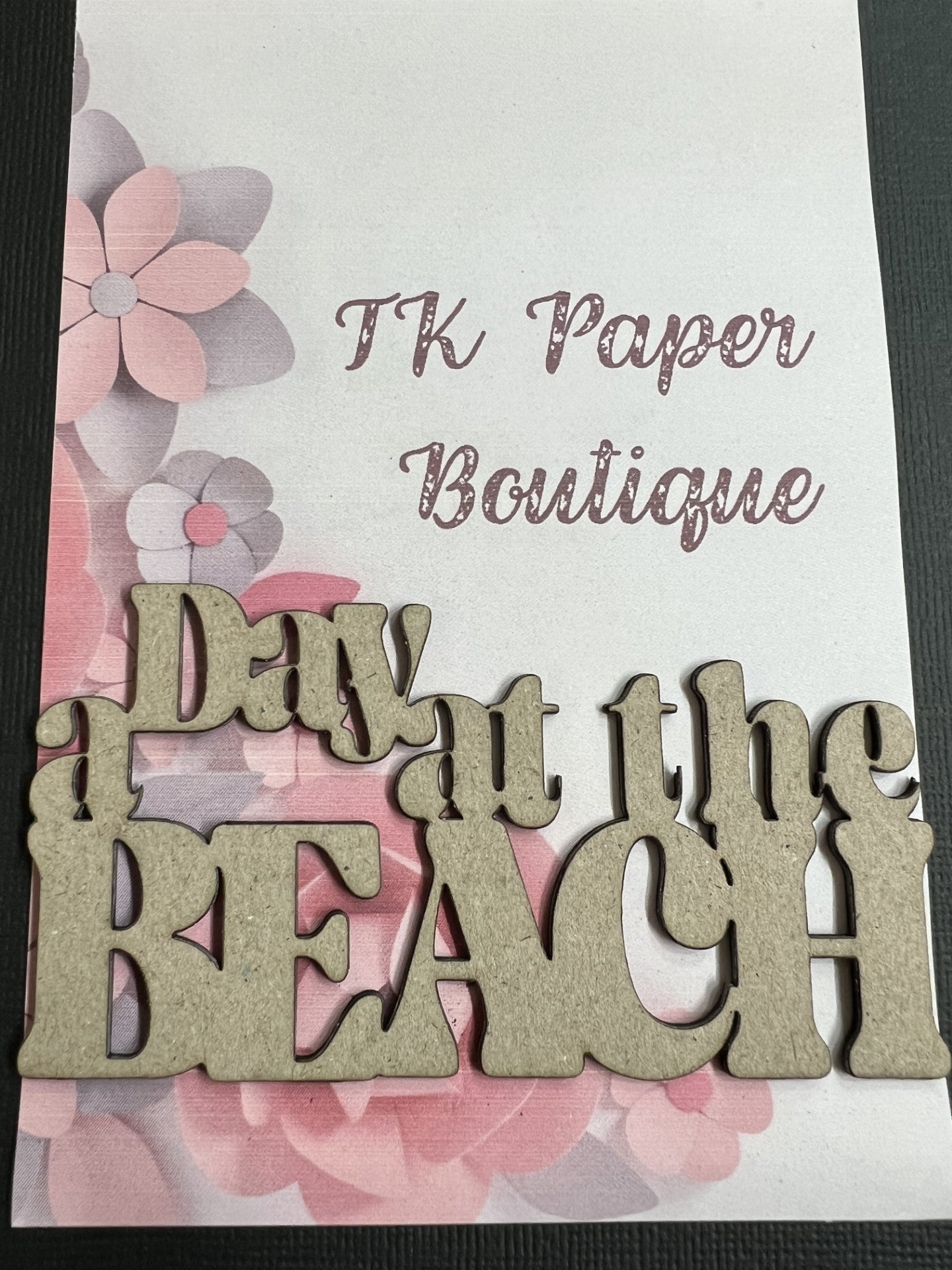 TK Paper Boutique Laser Chipboard Piece - A Day at the Beach