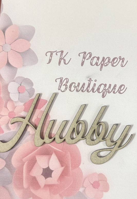 TK Paper Boutique Laser Chipboard - Hubby