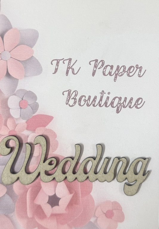 TK Paper Boutique Laser Chipboard - Wedding