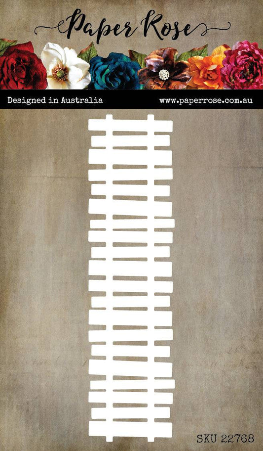 Paper Rose Studio Metal Die- Wood Beach Fence Die