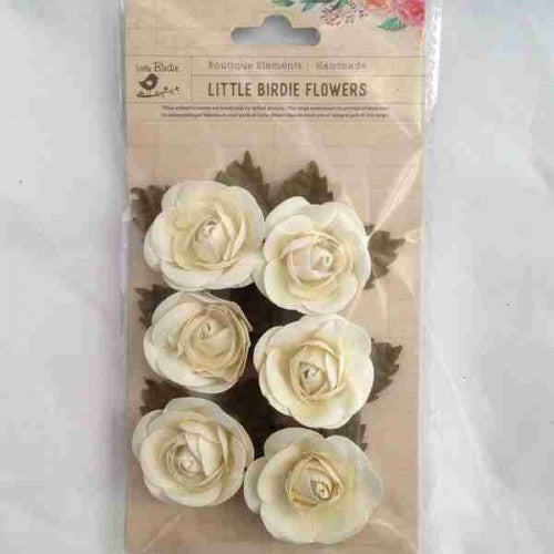 Little Birdie Flower Packs - Sharon Celeste Cream 6pk