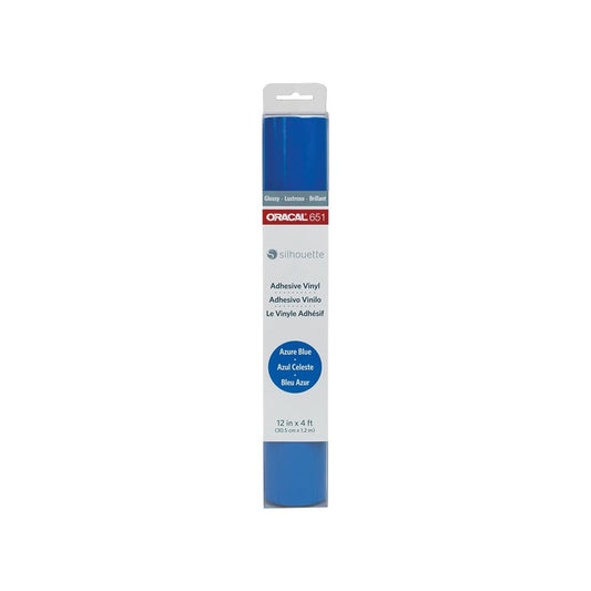 Silhouette Oracal 651 Adhesive Vinyl 12" x 4'- Azure Blue