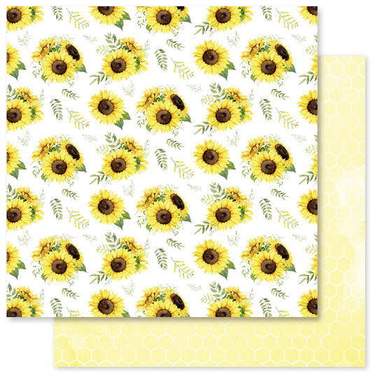 Paper Rose Studio 12x12 Double Sided Paper - Bee Happy E