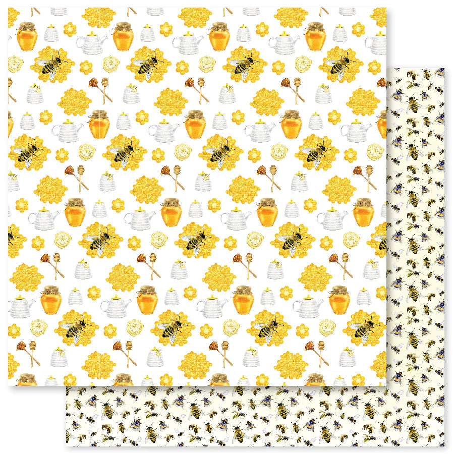 Paper Rose Studio 12x12 Double Sided Paper - Bee Happy F