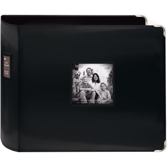 Pioneer 12x12 3-Ring Leatherette Album- Black